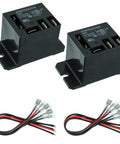 DC 24V Power Relay SPDT 1NO 1NC 30A 40A With Flange Mount And 10 Quick Connect Terminals Mini Relay Pack Of 2