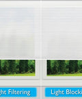Cordless Cellular Shade White Fits 19 To 36 Inch Windows 36W By 64L Light Filtering Daylight Sheer Privacy