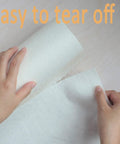 Hand tearing sheet from Go To Reusable Bamboo Paper Towels 4 Rolls 80 Sheets Heavy Duty Machine Washable For Kitchen And Daily Use