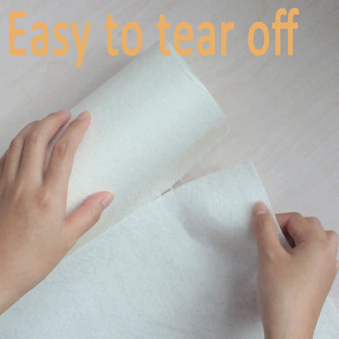Hand tearing sheet from Go To Reusable Bamboo Paper Towels 4 Rolls 80 Sheets Heavy Duty Machine Washable For Kitchen And Daily Use