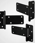 5 Inch Heavy Duty Gate Hinges 260 Lbs Capacity Black 4 Pack for Wooden Fences and Barn Doors with Screws Included