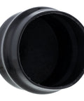 Side view of OEM Cap M128102 for Riding Lawn Tractors And Mowers, Fits Models From 102 Through E180, black durable material.
