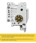 Heavy Duty Bambu Lab A1 And A1 Mini Extruder Unit Replacement Featuring Hardened Steel Gears Filament Cutter And Extrusion Motor close-up showing gear assembly.