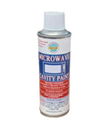 Microwave Cavity Spray Paint can, 6oz, featuring pearl white color for microwave interior touch-ups.