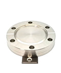 CF 2.75 Inch Blind Flange With Through Holes, Non Rotatable Blank Flange In Stainless Steel 304, Vacuum Grade, Pack Of 1, Requires Copper Or Silver Gasket For Seal, top view