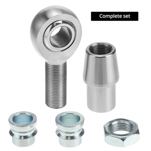 Heavy Duty Heim Joint Rod End Kit Three Quarter Inch Chromoly With Right And Left Hand Threads For Steering And Suspension Applications Load Capacity 28,081 Lbs Built To Take A Beating On Off Road complete set with spacers and jam nut