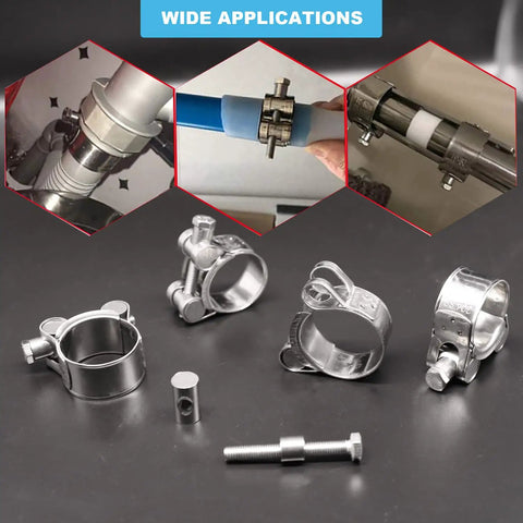 Adjustable T Bolt Hose Clamps Fit 2.67 To 2.87 Inches Crafted In Top Tier 304 Stainless Steel Heavy Duty Turbo Pipe Strap Band Rock Solid Zero Slop Leak Free Seal Two Pack