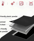 Detailed layers of Heavy Duty Galvanized Steel EV Charger Wall Mount Enclosure Weatherproof Protective Cover