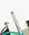 Close-up of Replacement Vent Bath Fan Motor for Universal Quiet Exhaust Fans 82229000 C 82230 9415 focus on metal shaft
