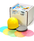3 Inch Sanding Disc Starter Kit With K600 To K1500 Grits, 25 Discs, One Interface Pad, And Palm Sander on white background