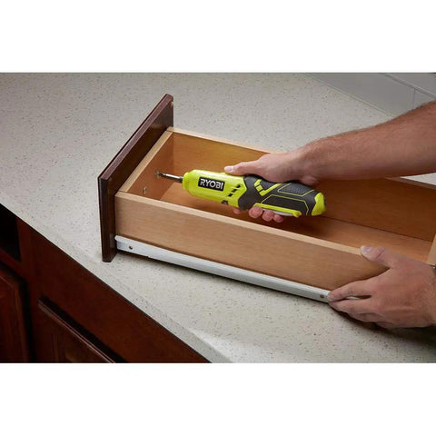 Using Compact 4 Volt Lithium Ion Screwdriver With Built In Battery And Charger That Is One Hand Friendly And Lightweight Yet Durable