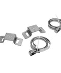 Pole Mounting Kit With Adjustable Straps And Hardware For Traffic Signs, Security Cameras, And Solar Lights display