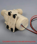 Go To 12V Solar Hot Water Circulation Pump Low Noise Brushless DC Motor Two Point One GPM Flow Nine Point Eight Feet Head Half Inch Male Thread