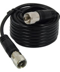 18 Foot RG58AU Coax Cable With Molded PL259 Connectors For CB Ham And Two Way Radios Moisture Protected Antenna Cable
