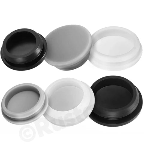 Top Rack 120 Pc Clear Rubber Hole Plugs Kit With 9 Sizes Silicone Snap Lock Seals Waterproof Sealing Buttons For Kitchen Furniture Diy Fixes Perfect Stuff, assorted sizes