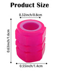 Glow In The Dark Tire Valve Cap Set For Cars, Motorcycles, And Bicycles, Universal Waterproof Noctilucent Valve Caps In Pink; 1.6cm size