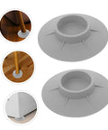 4 Pack Non Slip Washer Feet Pads With High Friction For Noise Reduction And Vibration Control Skid Mats in grey rubber
