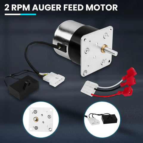 Beefed Up Auger Feed Motor Replacement for Pellet Stove Models Including PP130 PP60 PP70 PP150 PPC90 TSC90 and Pleasant Hearth PH Series