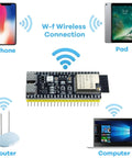 Three Pack ESP32 S3 Dev Board N16R8 MCU With Dual Mode WiFi Bluetooth Type C for Arduino IoT Projects, showing wireless connectivity.