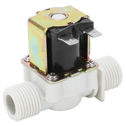 Normally Closed Solenoid Valve G1/2 Threaded Heavy Duty Brass Nylon For Refrigeration And Drip Irrigation Leak Proof High Flow Simple Hook Up Built Tough