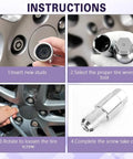 Kick Loose Stubborn Anti Theft Lug Nuts Fast With This Heavy Duty D Wheel Lock Key That Frees Rusted Tires And Keeps Your Home Garage Projects Rolling Smooth Without Snapped Bolts. Instructions for using tire wrench tool with D shape design.