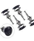 Heavy Duty Aluminum Bumper Fasteners For Car Trunk Hatch Lid Quick Release Locks 30mm Diameter Black Push Button Hood Latch Kit