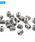 20 pcs PATIKIL 304 stainless steel thread adapters sleeves, M5x0.8 male to M2.5x0.45 female