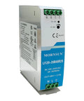 Built Tough 120W 48V Din Rail Power Supply AC DC Universal Input Industrial Grade, side view showing input/output terminals and labels.