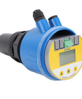 Ultrasonic Water Level Sensor With LCD Display, 4-20mA Output, DC24V, 0-10m Range, Blue Housing, Built For Water And Sewage Processing