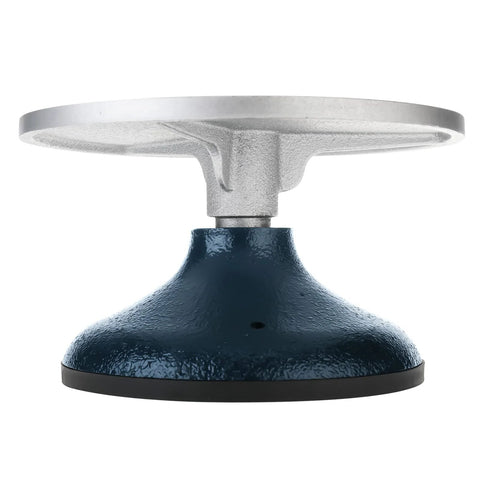 HighFree 7-inch sculpting wheel with blue metal base and rotating silver turntable