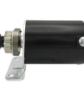Side view of Beefy Steel Gear Starter Motor Replacement For Briggs Stratton 14.5 To 19 HP, showing steel gear and mounting bracket.