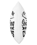 Throw Pillow For Sailplane Pilot And Plane Nerd With Soaring Glider Theme Gift For Flight Lovers And Glider Fans Great Gift side view