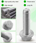 Heavy Duty Truck Bed Mounting Hardware Bolts For Chevy Silverado Gmc Sierra 1500 2500 3500 Hd Classic Rig Ready Bed Frame Repair Kit 8 Piece Set, close-up of high-strength alloy steel bolt.