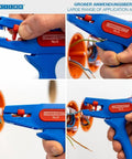 Automatic Wire Stripper No 5 With Side Cutter stripping wire in installation panel