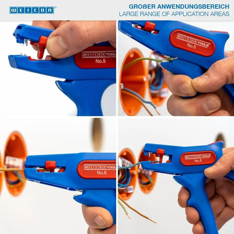 Automatic Wire Stripper No 5 With Side Cutter stripping wire in installation panel