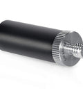 Straight Up Solid 15mm Micro Rod For Camera Rigs, 1.5 Inch Durable Aluminum Mounting Bar with thread detail.