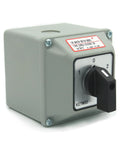 25A Rotary Changeover Switch In Exterior Box For Solar Power System With 3 Positions and Flame Retardant Housing