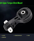 Right Upper Torque Strut Mount from Heavy Duty Engine Motor Mount Set For 2007 Through 2011 Honda Crv 2.4l Fwd 4wd Oem Direct Replacement Part.