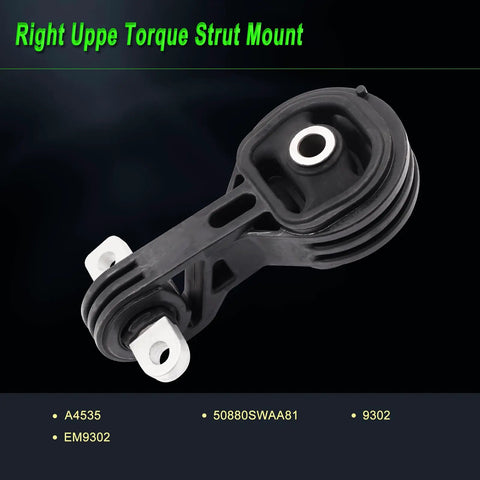 Right Upper Torque Strut Mount from Heavy Duty Engine Motor Mount Set For 2007 Through 2011 Honda Crv 2.4l Fwd 4wd Oem Direct Replacement Part.