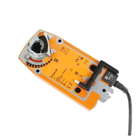 SF24A SR Spring Return Actuator With Modulating Control For Ventilation Dampers Runs Like A Charm On AC24V And Pushes 20 Nm Torque Without Skipping A Beat Featuring Emergency Backup For Kickass HVAC Upgrades