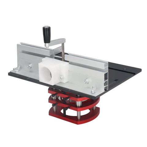 All In One Router System With Top Plate And Lifting Base For Woodworking Tables Ready For Slotting Trimming Chamfering And Engraving Projects