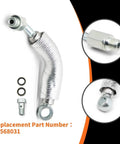 Turbo Oil Return Drain Line And Oil Feed Pipe Kit, 4 Piece Set, Fits Encore Sonic Cruze Trax 1.4L L4 Engines, Replacement Part 55568031