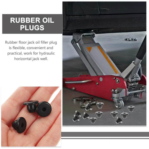 5 Piece Rubber Hydraulic Filler Plugs Set For 5 Sixteen Inch Holes Floor Oil Filler Bung And Automotive Jack Accessory