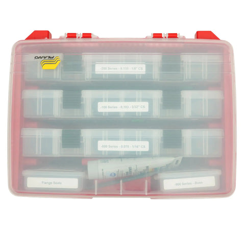 Max Truck O Ring Kit For Service Trucks And Hydraulic Repair, 70 And 90 Duro Buna N O Rings in red plastic case