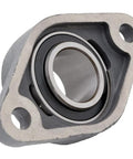 Two Pack Two Bolt Flange Mount Ball Bearing Unit With Cast Iron Housing FL210 UC210-31 Insert Bearing Bore 1 15/16 Inches