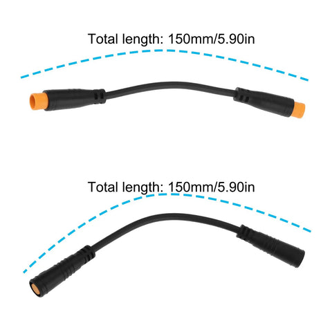 Two Pack 3 Pin Thumb Throttle Cables 150mm Length For M8 Electric Bike Sensor Style Throttle Wires Universal Fit For Most Controllers And E Bike Modules