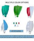 Vertical Axis Wind Turbine Kit 14000W Home Power System with color options teal, green, red, sky blue, and white