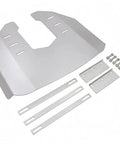 Outboard Hydrofoil Plate With Folded Wing For Stable Slick Aerodynamic Performance On 40 To 350 HP Motors Compatible Marine Hardware