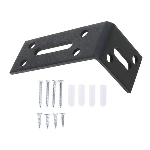 Heavy Duty L Bracket Shelf Mount In Cold Rolled Steel Wall Corner Brace for Books Plants Tools Kitchenware with install hardware