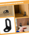 Heavy Duty L Brackets For Corner Shelf Support Cabinet Cold Rolled Steel L Shape Corner Brace Built Tough For Heavy Weight Wood Furniture Assembly No Frills Hardware - installation views.